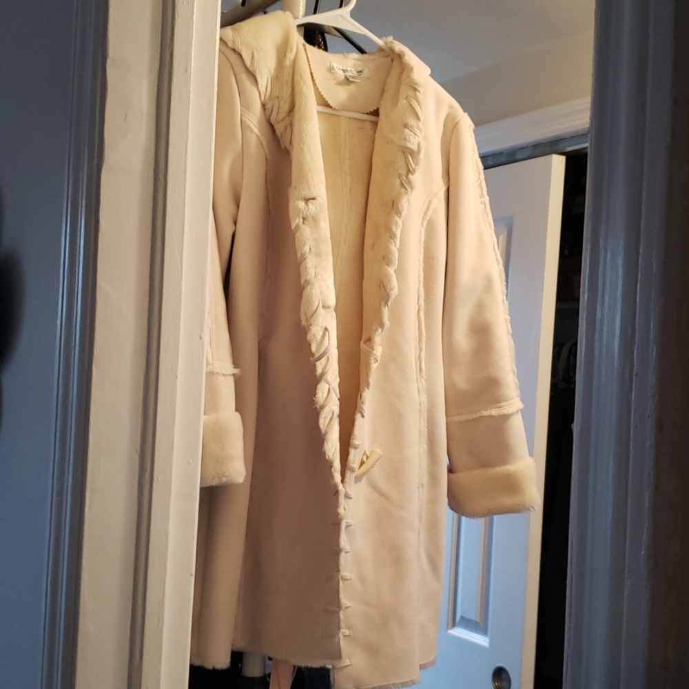 GORGEOUS Coldwater Creek Suede Coat